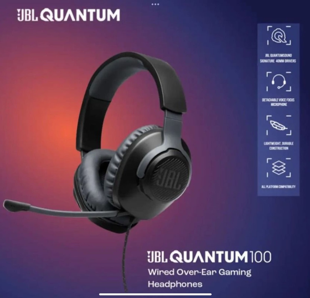 JBL Quantum 100 電競頭戴式耳機
